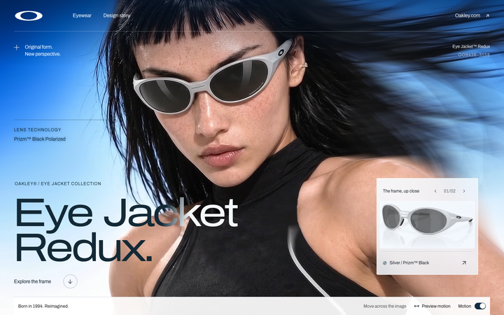 Eye Jacket Redux — інтерактивний вебконцепт